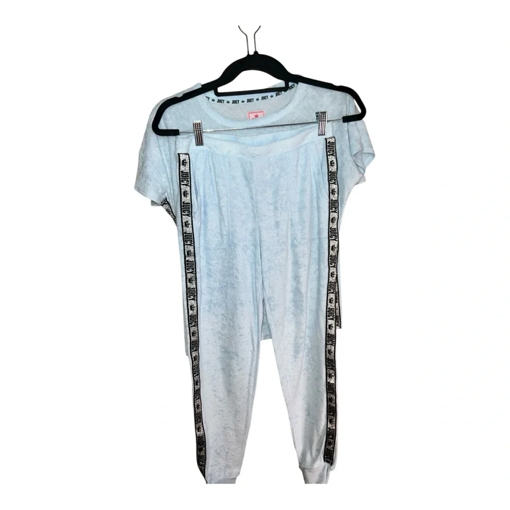 Juicy Couture Soft light Blue terry cloth  Lounge‎ Set